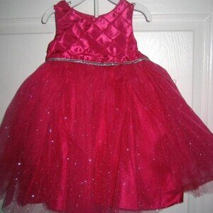 marmellata christmas dress Marmellata Christmas Dress Red Faux Fur Trim Tutu Party Baby Girl Size 18  Months
